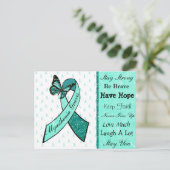 Myasthenia gravis hope vlinderlint Briefkaart (Staand voorkant)