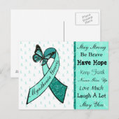 Myasthenia gravis hope vlinderlint Briefkaart (Voorkant / Achterkant)