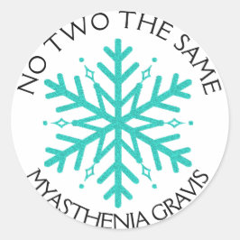 Myasthenia Gravis No 2 dezelfde sneeuwvlok sticker