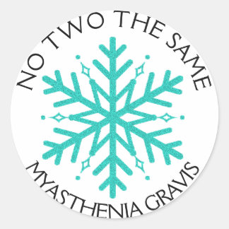 Myasthenia Gravis No 2 dezelfde sneeuwvlok sticker