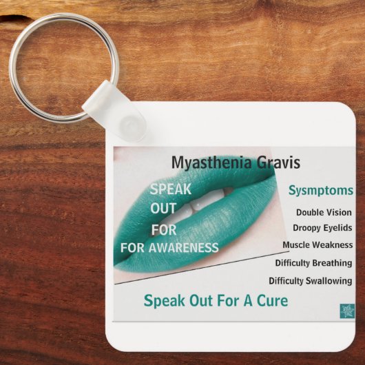 Myasthenia Gravis Sleutelhanger (Voorkant)
