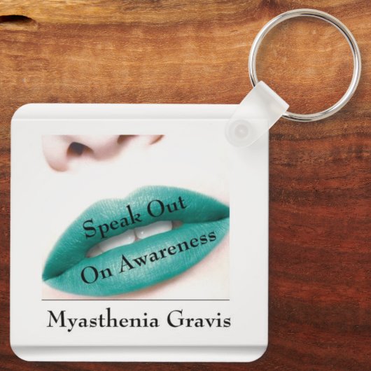 Myasthenia Gravis Sleutelhanger (Achterkant)