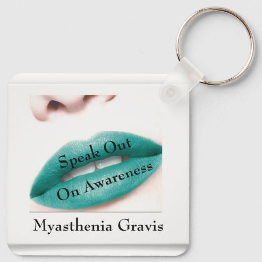 Myasthenia Gravis Sleutelhanger (Achterkant)