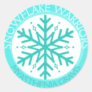 Myasthenia gravis sneeuwvlok krijger sticker