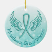 Myasthenia Gravis Snowflake kerstversiering Keramisch Ornament (Achterkant)