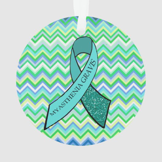 Myasthenia Gravis Snowflake kerstversiering Ornament (achterkant)