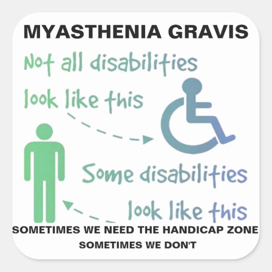Myasthenia Gravis STICKER (Voorkant)