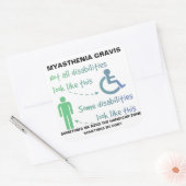 Myasthenia Gravis STICKER (Envelop)