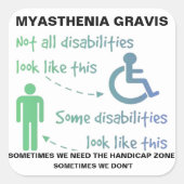 Myasthenia Gravis STICKER (Voorkant)