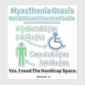 Myasthenia Gravis Sticker (Vel)