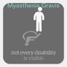 Myasthenia Gravis Sticker~ Vierkante Sticker