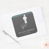 Myasthenia Gravis Sticker~ Vierkante Sticker (Envelop)