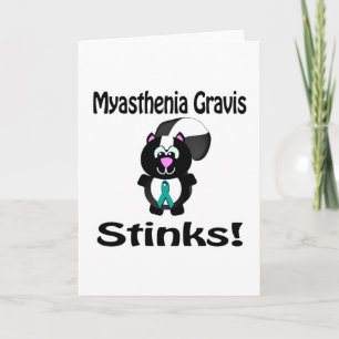Myasthenia Gravis Stinks Skunk Awareness Design Kaart