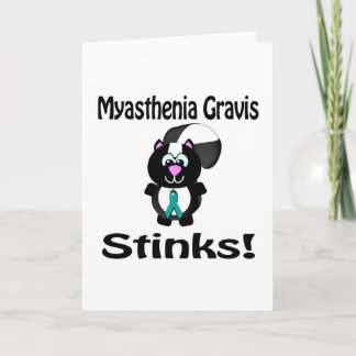 Myasthenia Gravis Stinks Skunk Awareness Design Kaart