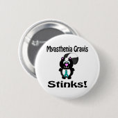 Myasthenia Gravis Stinks Skunk Awareness Design Ronde Button 5,7 Cm (Voorkant /achterkant)