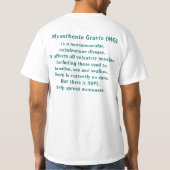 Myasthenia Gravis T-shirt (Achterkant)