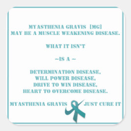 Myasthenia Gravis Vierkante Sticker