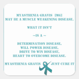 Myasthenia Gravis Vierkante Sticker