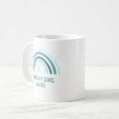 Myasthenia Gravis Warrior Rainbow en Ribbon Koffiemok (Voorkant links)