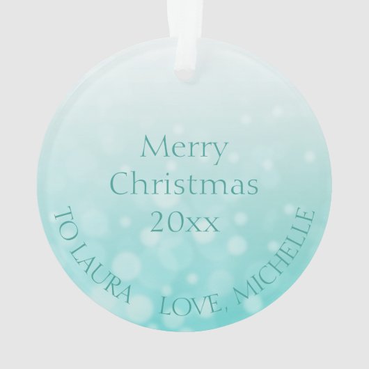 Myasthenia Gravis Warrior Snowflake Kerstmis Ornament (achterkant)