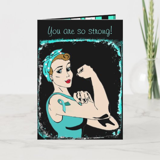 Myasthenia Gravis Warrior Wenskaart voor Vriend Kaart (Voorkant)