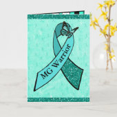 Myasthenia Gravis Warrior Wenskaart voor Vriend Kaart (Gele Bloem)