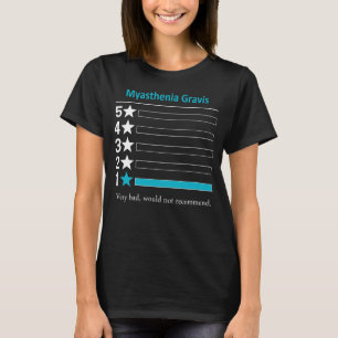 Myasthenia Gravis Zeer slecht, zou niet aanbevelen T-shirt
