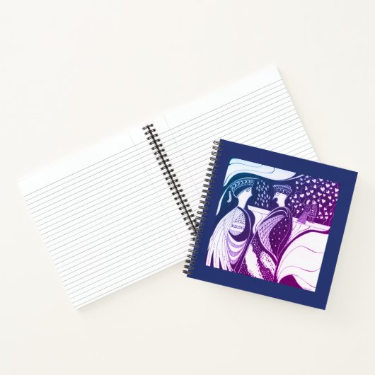 Myceense Grieks geïnspireerd Blue Gossips Notitieb Notitieboek (Binnen)