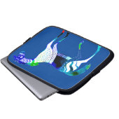 Myceense Grieks geïnspireerd Blue Horse Laptop Hoe Sleeve (Voorkant onderkant)