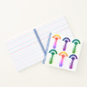 Myceense Grieks geïnspireerd kleurrijk bloemig Not Notitieboek (Binnen)