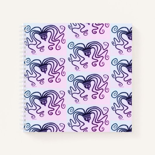 Myceense Grieks geïnspireerd kleurrijk Octopus Not Notitieboek (Voorkant)