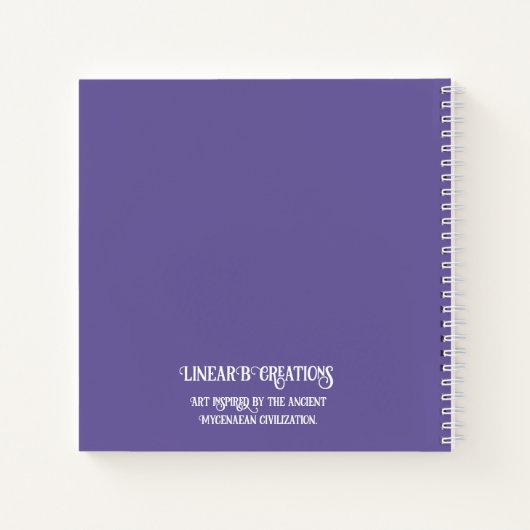 Myceense Grieks geïnspireerd kleurrijk Octopus Not Notitieboek (Achterkant)