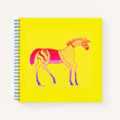 Myceense Grieks geïnspireerd kleurrijk Paard Notit Notitieboek (Voorkant)
