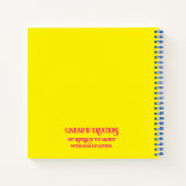 Myceense Grieks geïnspireerd kleurrijk Paard Notit Notitieboek (Achterkant)