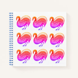 Myceense Grieks geïnspireerd Kleurrijke Vogels Not Notitieboek