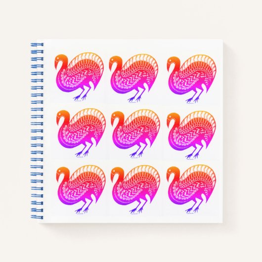 Myceense Grieks geïnspireerd Kleurrijke Vogels Not Notitieboek (Voorkant)