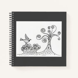 Myceense Grieks geïnspireerd Landschap & Vogel Not Notitieboek