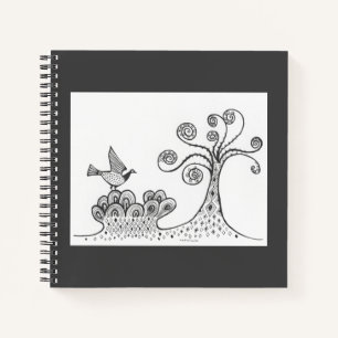 Myceense Grieks geïnspireerd Landschap & Vogel Not Notitieboek