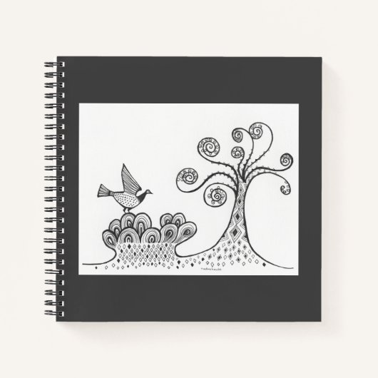 Myceense Grieks geïnspireerd Landschap & Vogel Not Notitieboek (Voorkant)