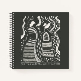 Myceense Grieks geïnspireerd paar Notitieboek