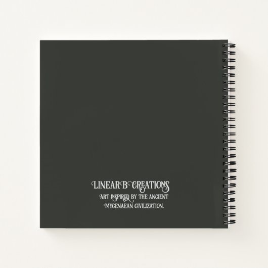 Myceense Grieks geïnspireerd vis Notitieboek (Achterkant)