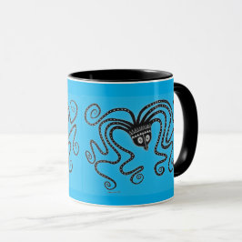 Myceense Grieks geïnspireerde blauwe octopus Mok
