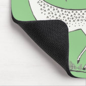 Myceense Grieks geïnspireerde groene geit Muismat (Hoek)