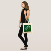 Myceense Grieks geïnspireerde Groene Vogel Canvas  Tote Bag (Voorkant (model))