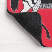 Myceense Grieks geïnspireerde Rode Paard Muismat (Hoek)