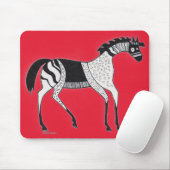 Myceense Grieks geïnspireerde Rode Paard Muismat (Met muis)