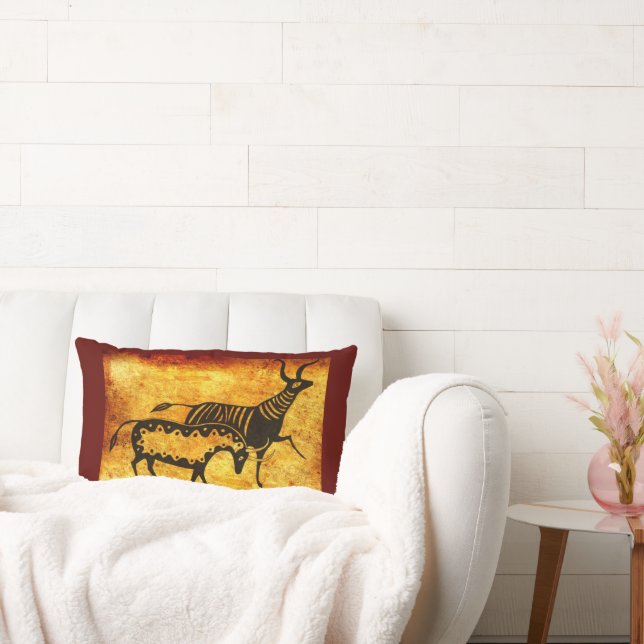 Myceense Griekse geïnspireerde aarde tinten vee ku Kussen (Bank)