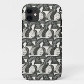 Myceense Griekse geïnspireerde B & W Gossips iPhon Case-Mate iPhone Case (Achterkant)