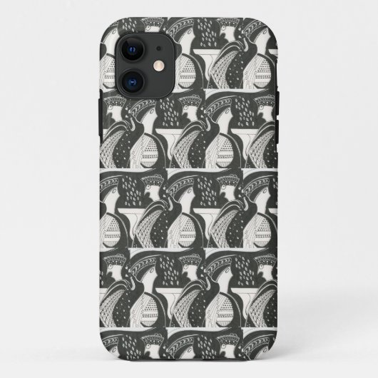 Myceense Griekse geïnspireerde B & W Gossips iPhon Case-Mate iPhone Case (Achterkant)