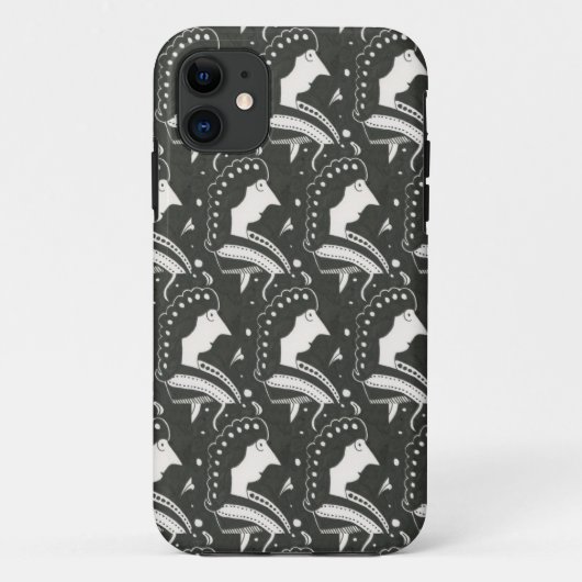 Myceense Griekse geïnspireerde vrouw iPhone Case (Achterkant)